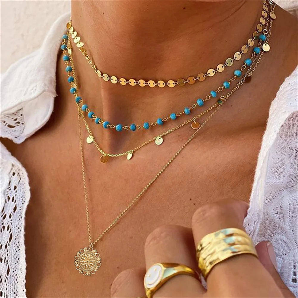 Stacked Boho Necklace Set