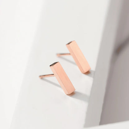 Simplistic Bar Stud Earrings