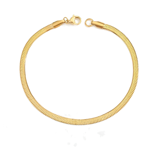 Gold Inox Snake Chain Bracelet