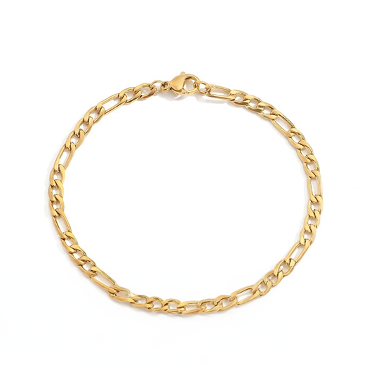 Golden Inox Severed Chain Bracelet