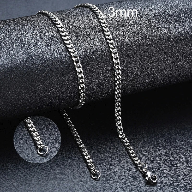 Punk Inox Cuban Chain Necklaces